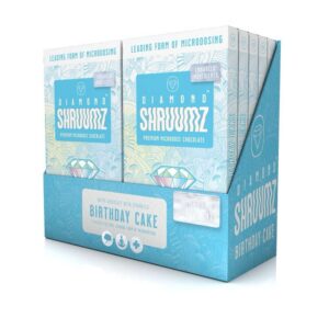 Diamond Shruumz Birthday Cake Chocolate Bar 10pk